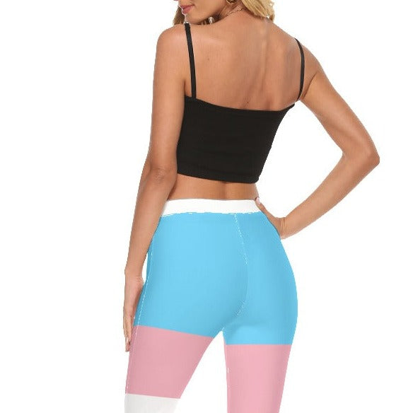All-Over Print Women's Skinny Flare Pants