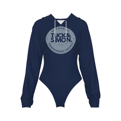 Teen Tuck&Simon Authentics Navy Hooded Bodysuit