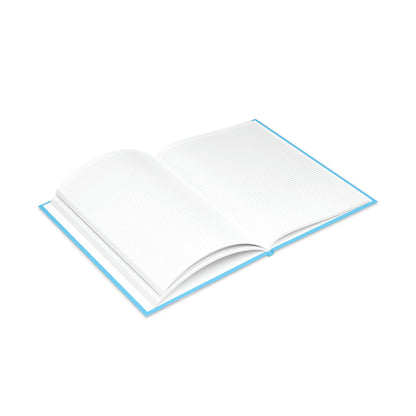 Blue Pink White Trans Pride All Over Puffy Cover Notebook