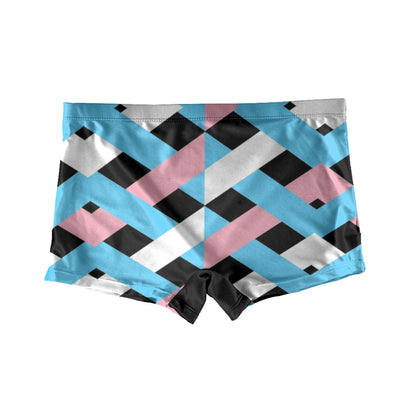 Teen Blue Pink White Pride Tuck Buddy Boyshorts Underwear