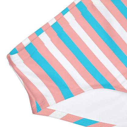 Blue Pink White Candy Striped Kid's Hipster Tucking Panty 8-13yrs