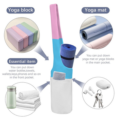 Blue Pink White Pride Canvas Yoga Handy