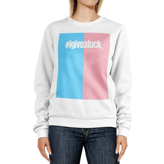 Teen - Plus Size Blue Pink White #Hashtag Series Sweatshirt
