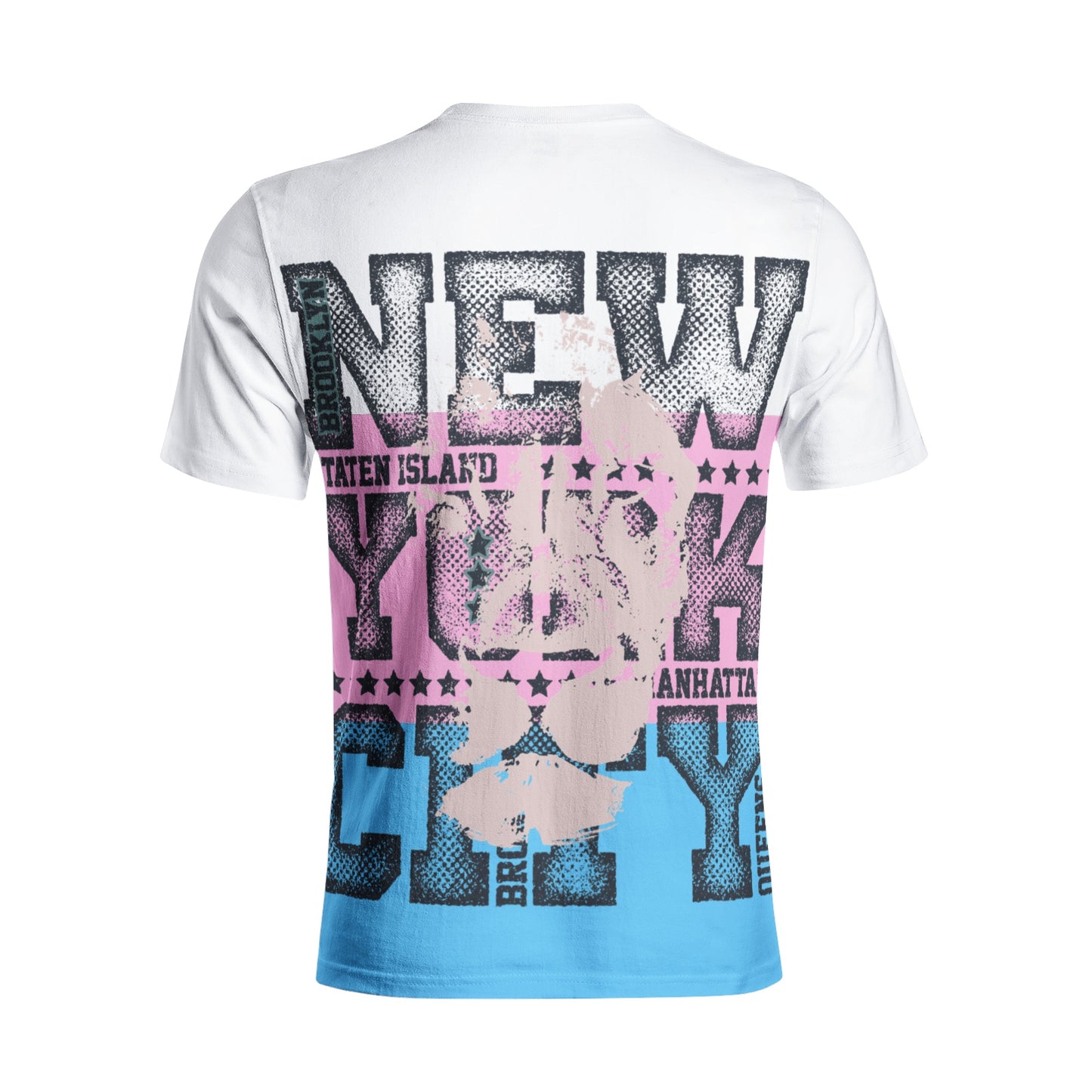 Teen - Plus Size Blue Pink White NYC Pride Banded T-Shirt