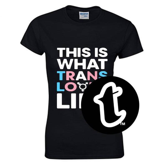 Black 'This Is What Trans Looks Like' Short Sleeved T-Shirt tunnellsCo.