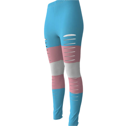 All-Over Print Women's Ripped Leggings