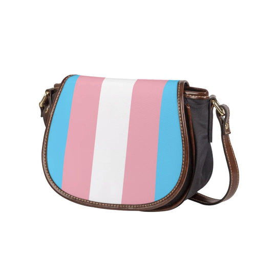 Blue Pink White Trans Pride Clutch Tambourine Shoulder-Bag tunnellsCo.