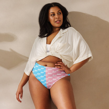 Blue Pink White l'Pride Paris Mosaic High-Cut Tucking Panty tunnellsCo.