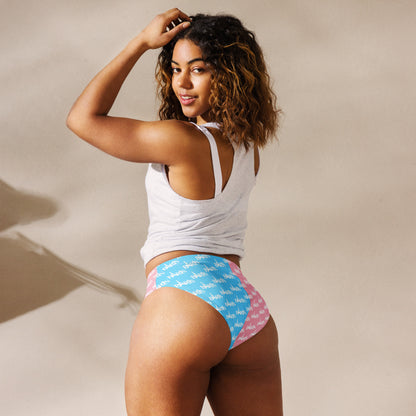 Blue Pink White l'Pride Paris Mosaic High-Cut Tucking Panty tunnellsCo.