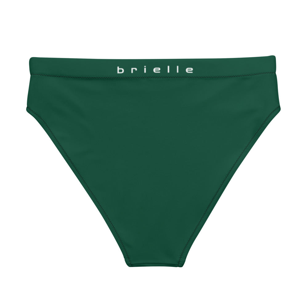 Brielle High-Waisted High-Cut Leg Hip-Popping British Racing Green Tucking Panty.. tunnellsCo.