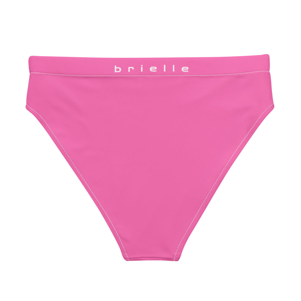 Brielle High-Waisted High-Cut Leg Hip-Popping Hot Pink Tucking Panty.. tunnellsCo.