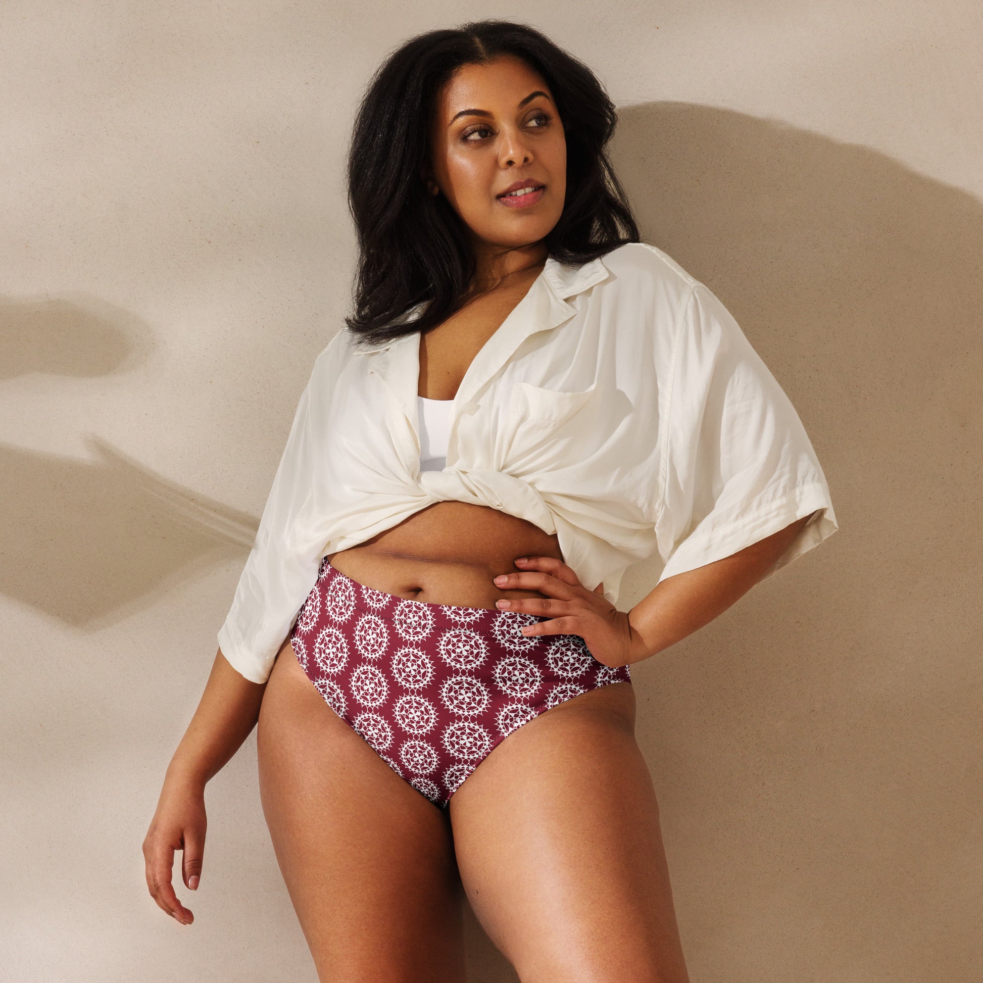 Buddhist Mandala High-Waisted High-Cut Hip Tucking Panty tunnellsCo.