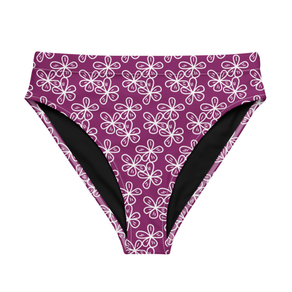 Geranium Spring Violet High-Waist Hip-Cut Tucking Panty tunnellsCo.