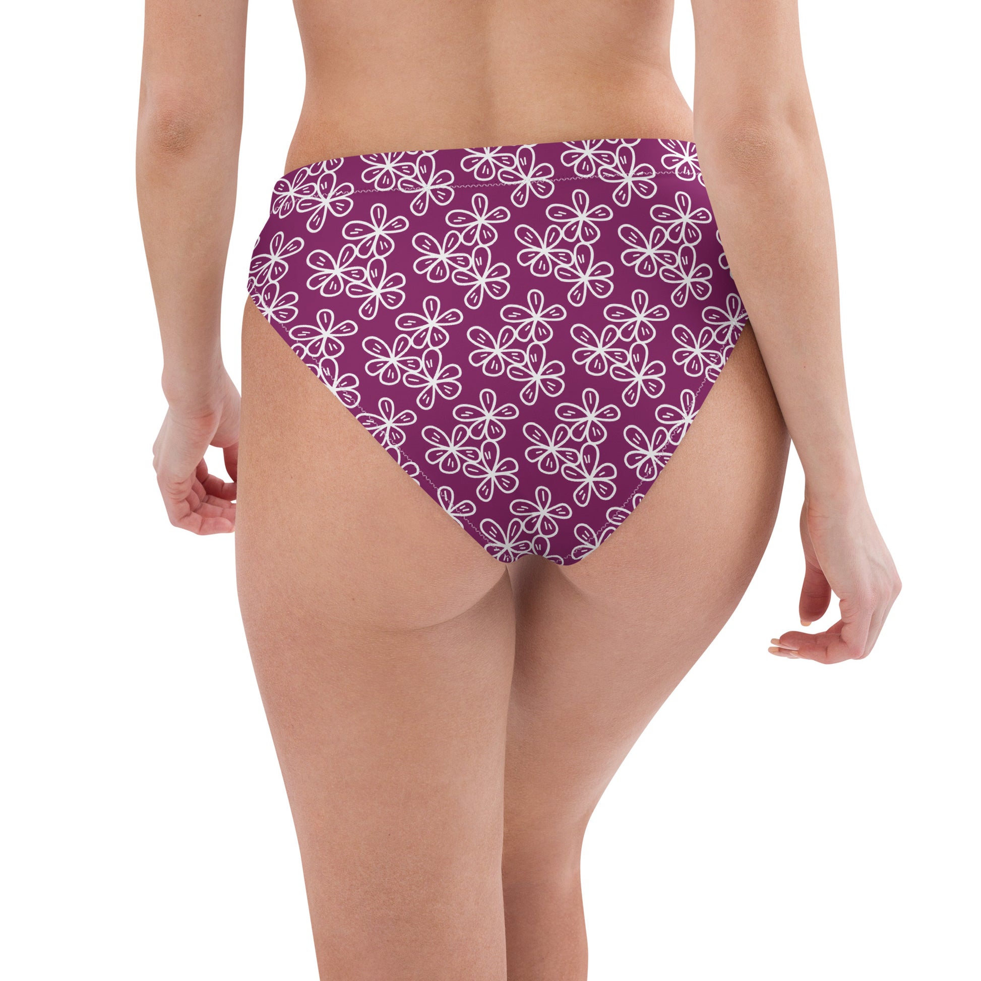 Geranium Spring Violet High-Waist Hip-Cut Tucking Panty tunnellsCo.