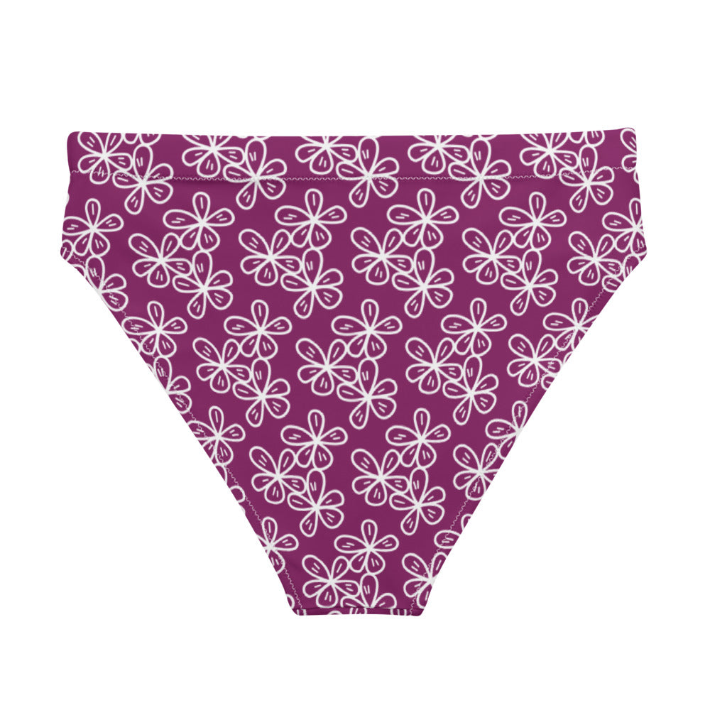 Geranium Spring Violet High-Waist Hip-Cut Tucking Panty tunnellsCo.