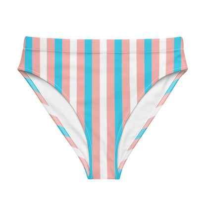 Trans Coloured Candy Stripe High-Waisted High-Cut Tucking Panty tunnellsCo.