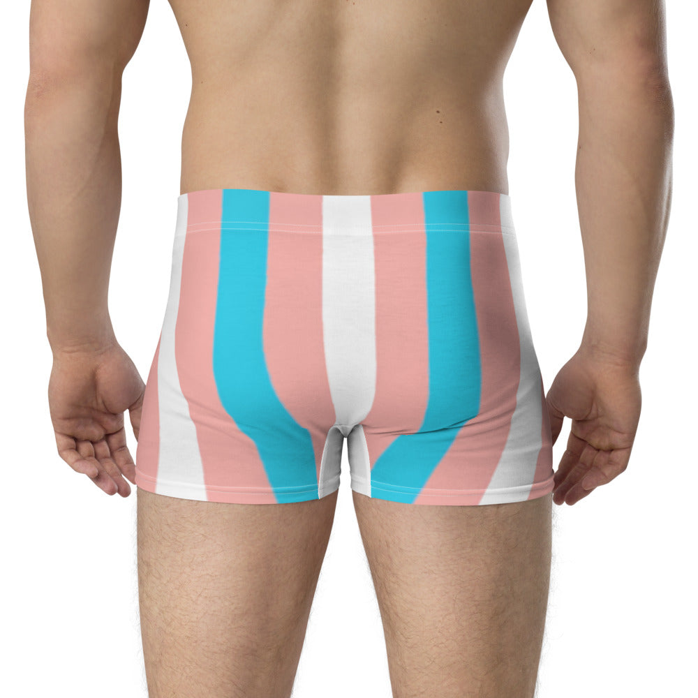 Trans Coloured Candy Striped Boyfriend Boxers tunnellsCo.