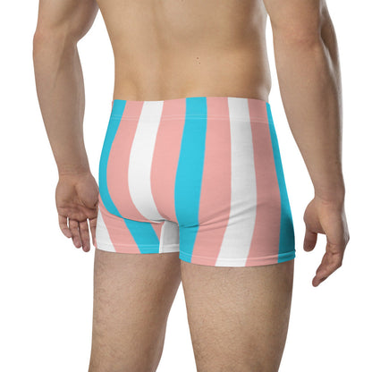 Trans Coloured Candy Striped Boyfriend Boxers tunnellsCo.