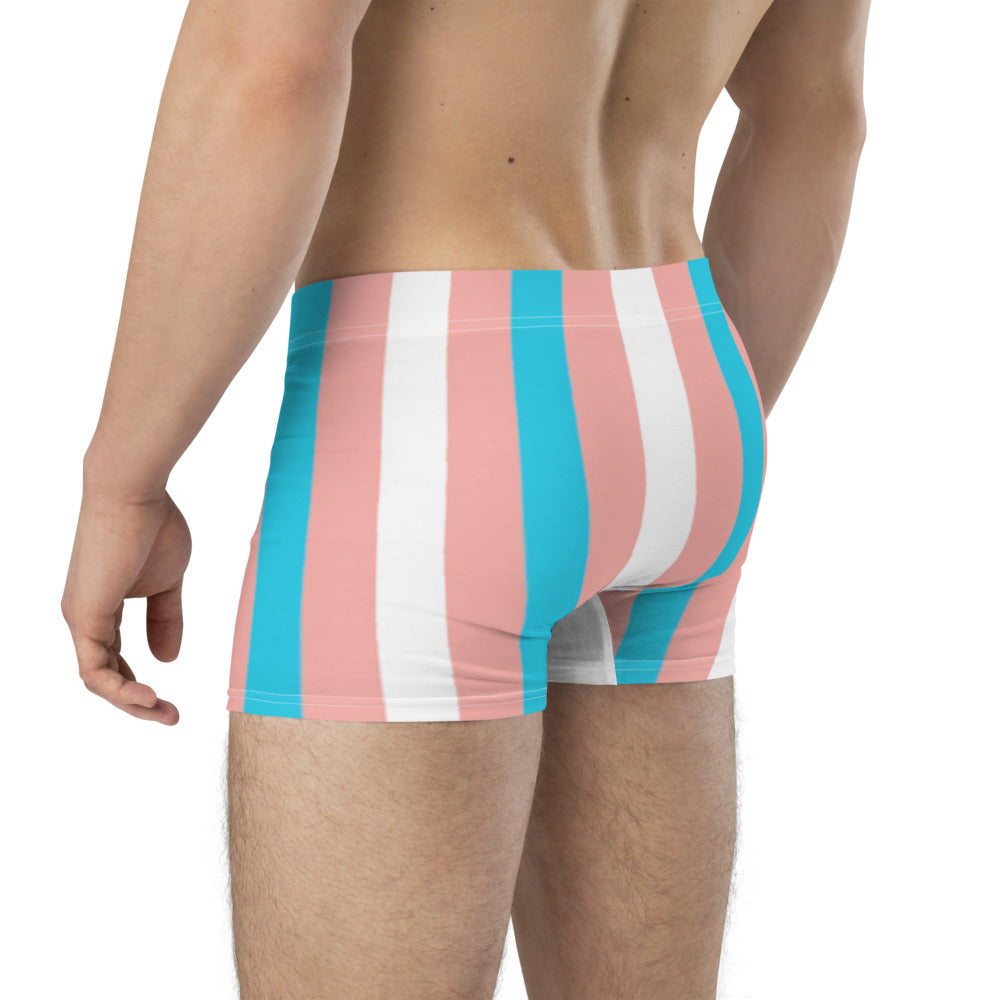 Trans Coloured Candy Striped Boyfriend Boxers tunnellsCo.