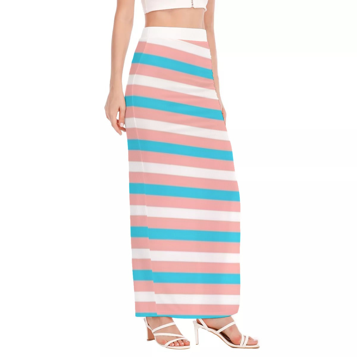 All-Over Print Women's Side Slit Long Skirt