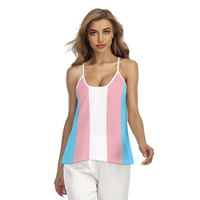 Trans Coloured Spaghetti Strapped Camisole Topped Pyjama Set Trans Apparel & Gift Ideas