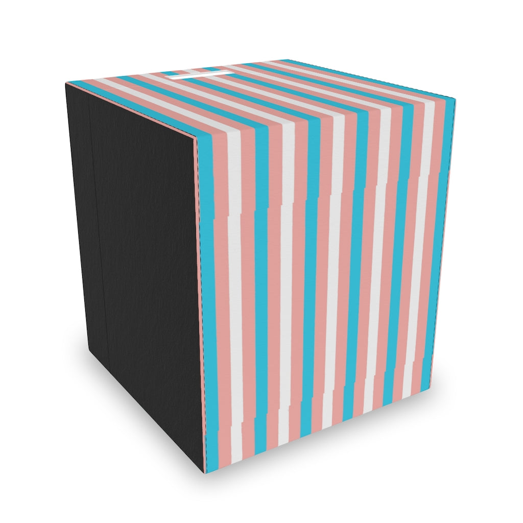 Trans Coloured Trans Candy Striped Felt Storage Box tunnellsCo.