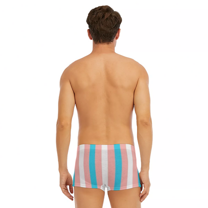 All-Over Print Men's Short Boxer Briefs