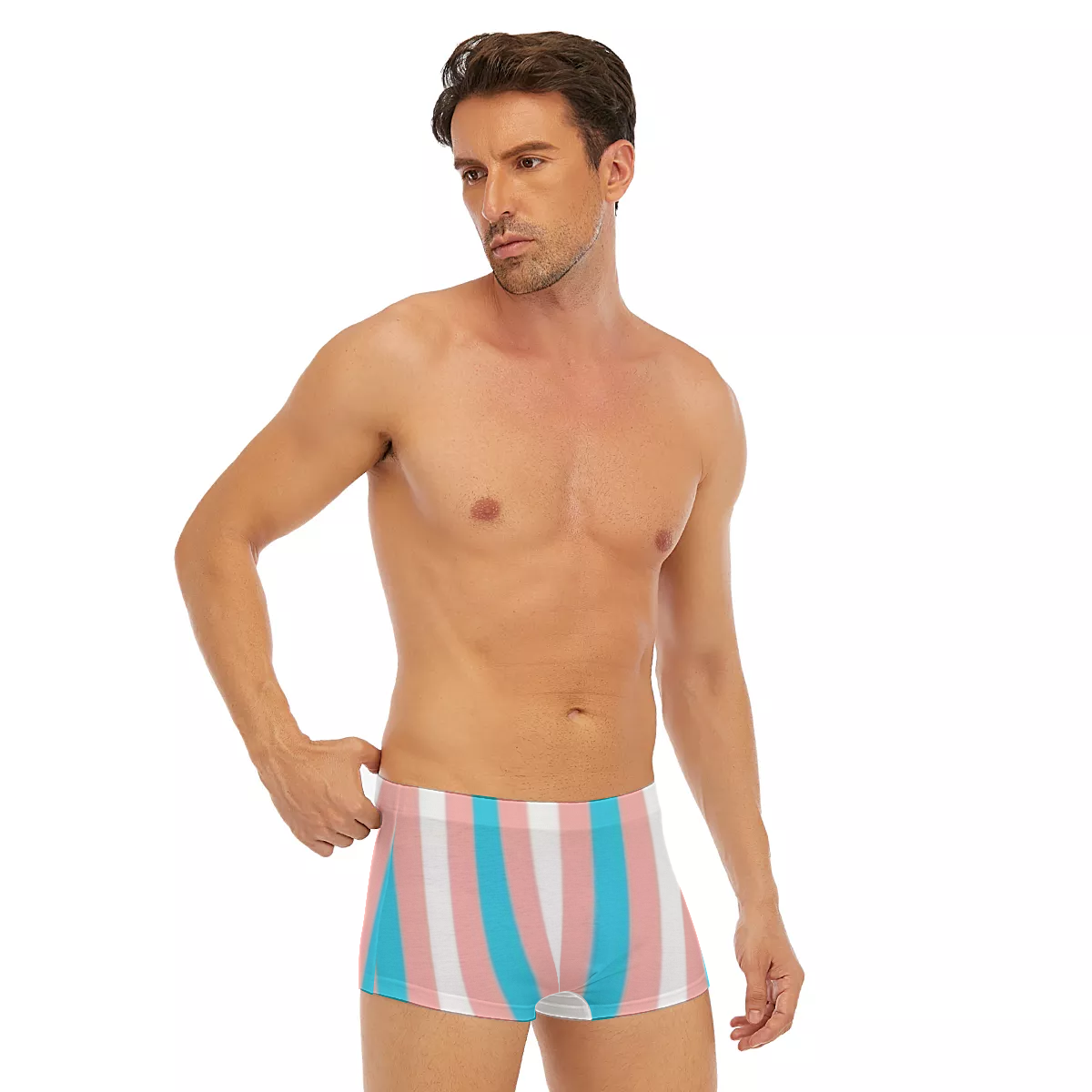 All-Over Print Men's Short Boxer Briefs