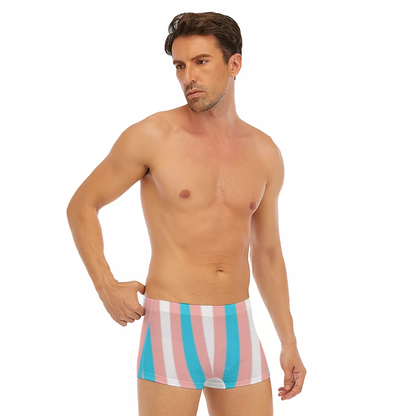 All-Over Print Men's Short Boxer Briefs