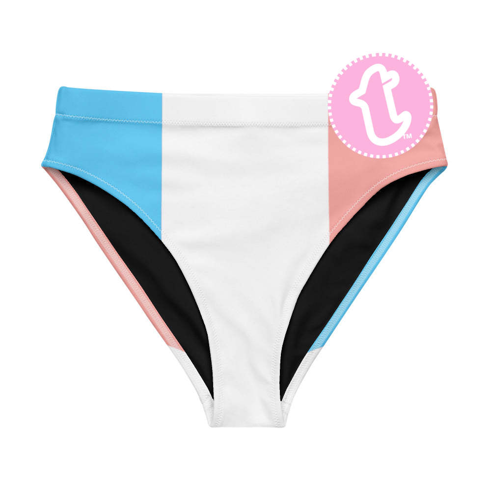 Trans Coloured Vive le France High-Waisted High-Cut Tucking Panty tunnellsCo.