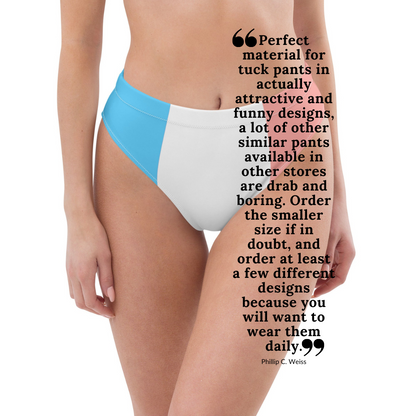 Trans Coloured Vive le France High-Waisted High-Cut Tucking Panty tunnellsCo.