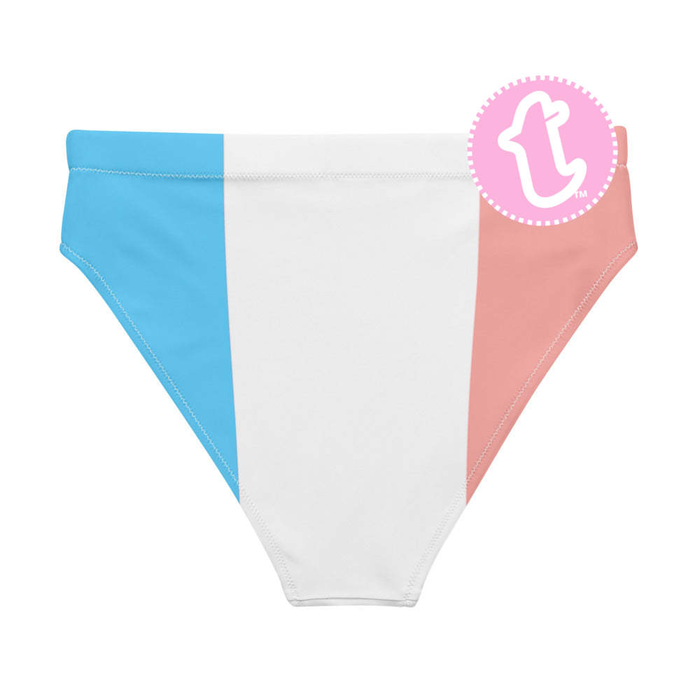 Trans Coloured Vive le France High-Waisted High-Cut Tucking Panty tunnellsCo.