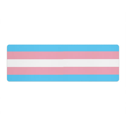 Trans Coloured Trans Pride Flag 6ft-2ft Long Neoprene Yoga Mat