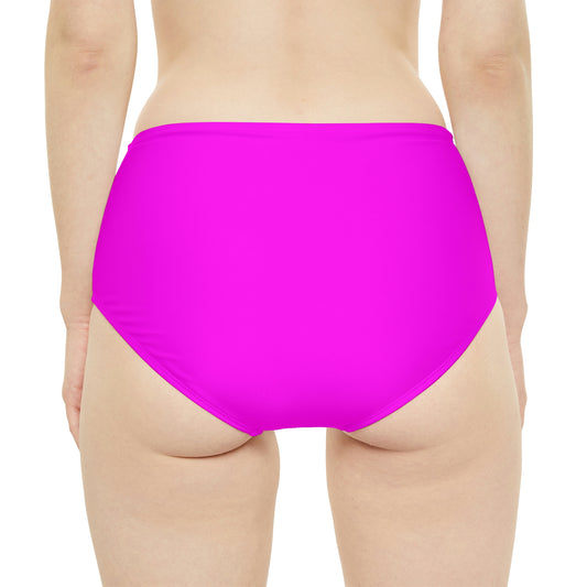 Neon Pink High-Waist 70's Schoolgirl Non-Tuck Panties