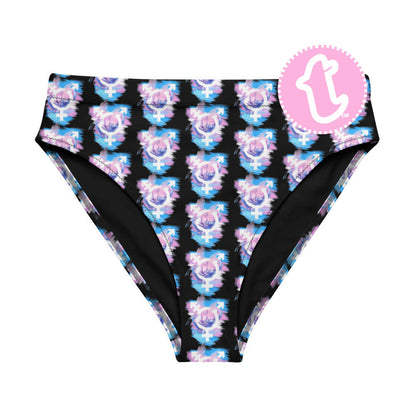 Trans Coloured Fantasy Black High-Waisted High-Cut Tucking Panty