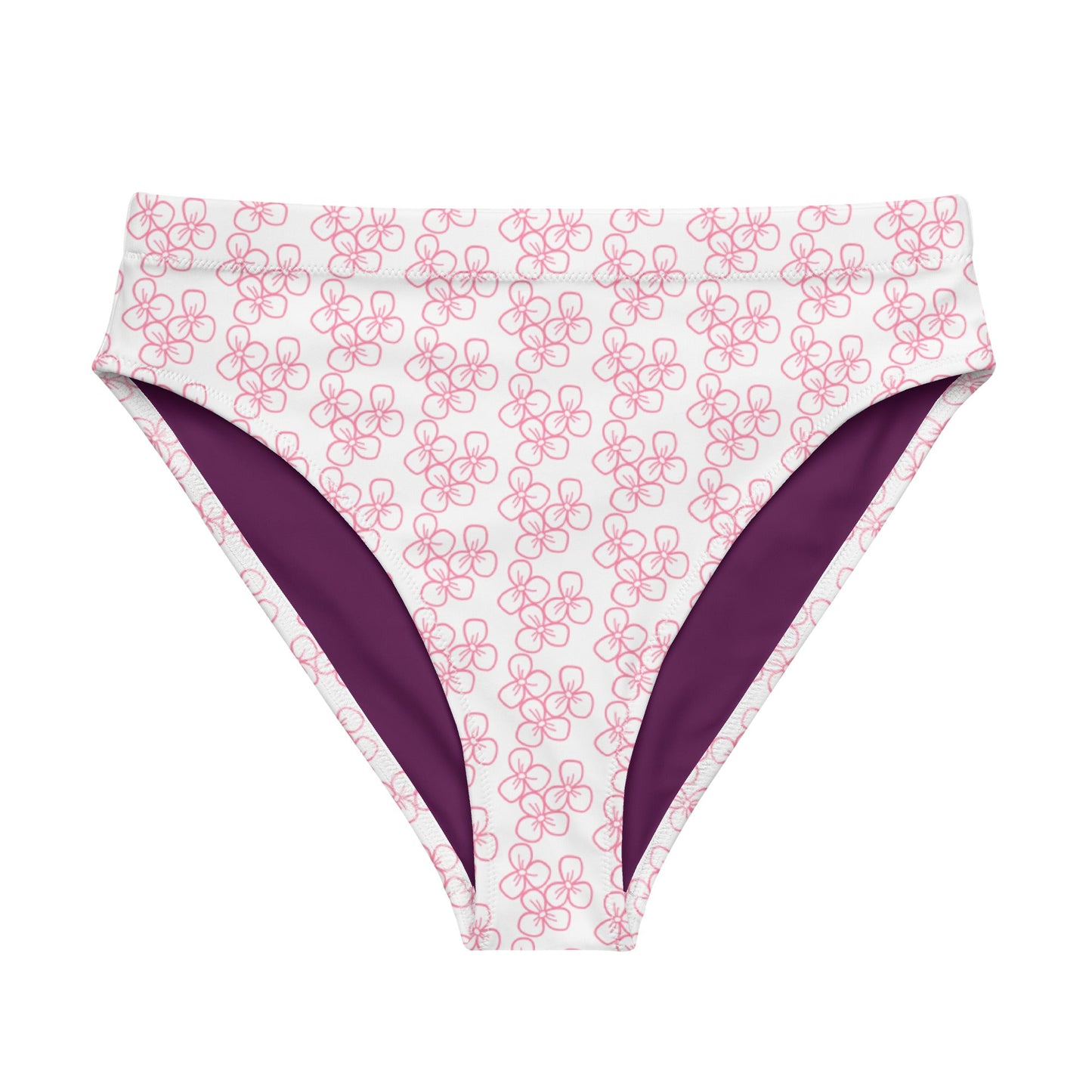 Pretty She of the Pink Flowers High-Waisted High-Cut Tucking Panty