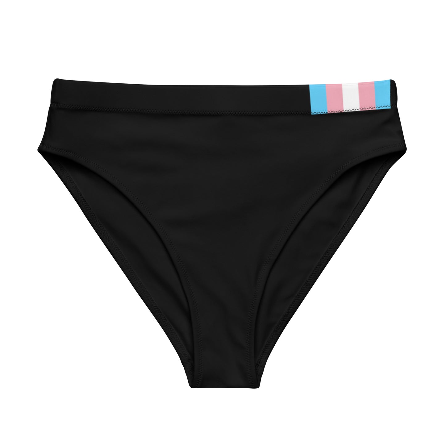 Plus Size Blue Pink White Pride Tag Black High-Cut Tucking Panty