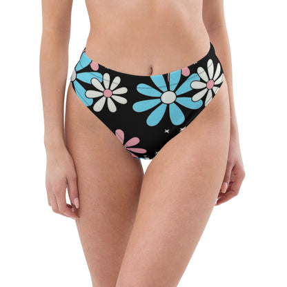 Blue Pink White Big Daisy Tucking Panty