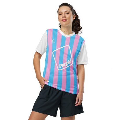 Plus Size Blue Pink White Pride Multi-Sports Jersey