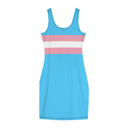 Stretchy Body-Hugging Slim-Fitting Tank Dress