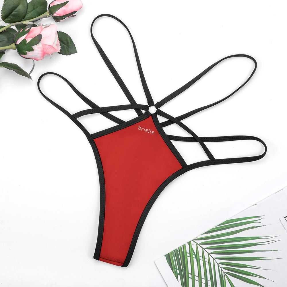 Sexy Fire Brick Red G-String Thong