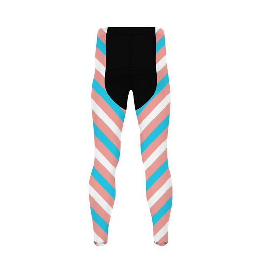 Plus Size Blue Pink White Pride Candy Striped Black Breathable Polyester Cycling Skins