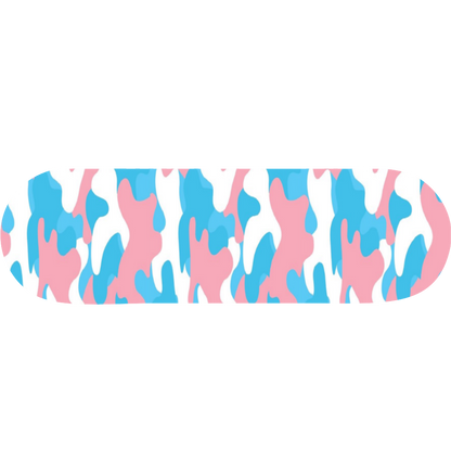 Blue Pink White All-Over Pride Camouflage Bath Mat