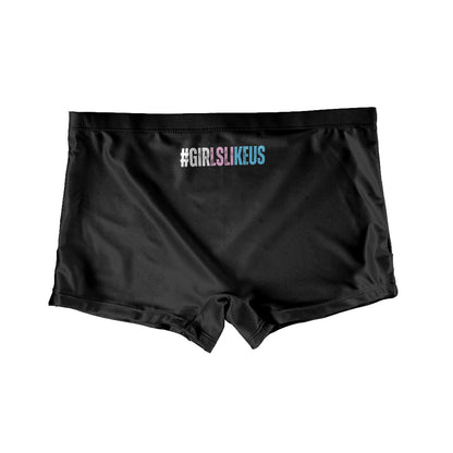 Teen - Plus Size Blue Pink White Pride Hotpants