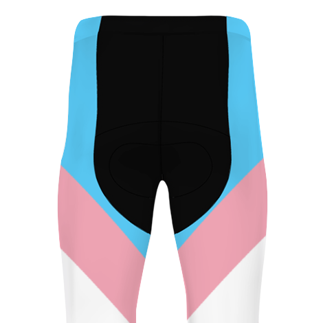 Plus Size Blue Pink White Pride Striped Black Breathable Polyester Cycling Skins