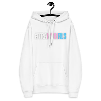 Blue Pink White 'TRANSGIRLS' Super Soft Organic Cotton Hoodie