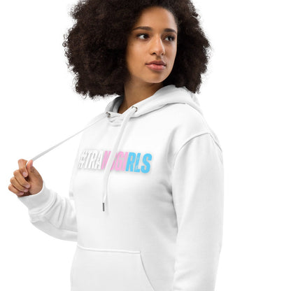 Blue Pink White 'TRANSGIRLS' Super Soft Organic Cotton Hoodie