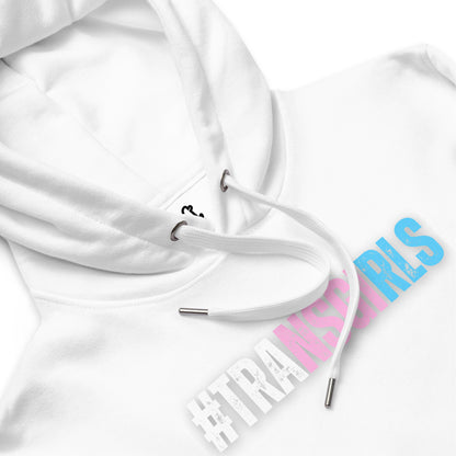 Blue Pink White 'TRANSGIRLS' Super Soft Organic Cotton Hoodie