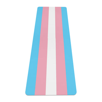 Trans Coloured Trans Pride Flag 6ft-2ft Long Neoprene Yoga Mat