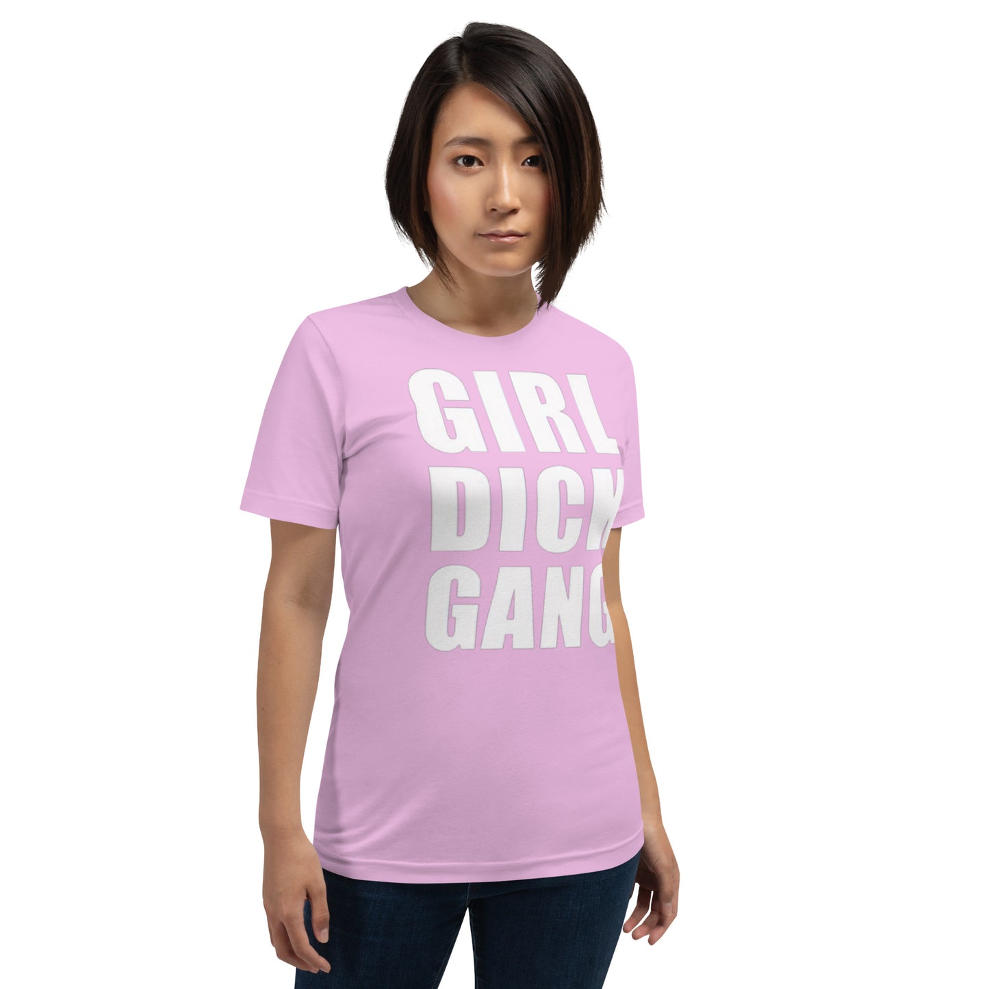 Teen 'GIRL DICK GANG, Girls Have Dicks Too, Get Over It!' Short-Sleeved T-Shirt